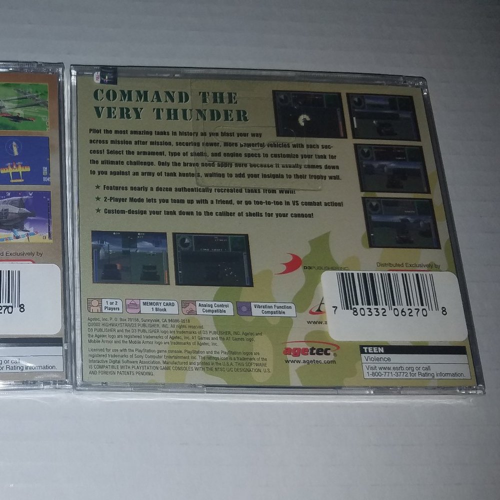 Aces of the Air/ Mobile Armor PS1 2-Pack *Brand New/ Factory Sealed* - Picture 5 of 5